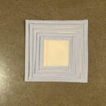 13 Mesh Canvas with Blue Seersucker Binding
