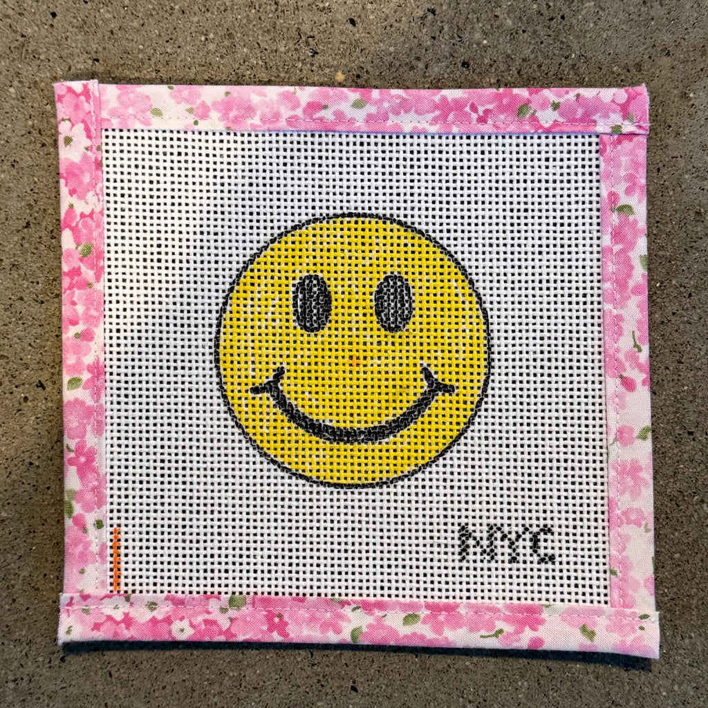 Smiley Face Needlepoint Canvas