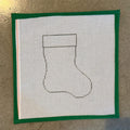 Mini Stocking Outline Canvas