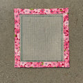 12 Mesh Canvas with Pink Floral Binding