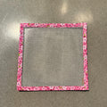 10 Mesh Canvas with Pink Floral Binding